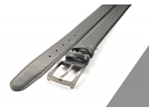 3.5 cm Erkek Hakiki Deri Klasik Kemer Siyah