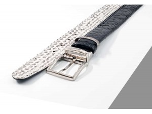 3.5cm Çift Taraflı Özel İtalyan Tokalı Anaconda Yılanı Deri Kemer Siyah ve Naturel 3.5cm Çift Taraflı Özel İtalyan Tokalı Anaconda Yılanı Deri Kemer Siyah ve Naturel