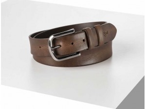 4 cm Erkek Hakiki Deri Spor Kemer Kahverengi