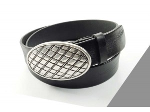 4 cm Unisex Özel Tasarım İtalyan Tokalı Hakiki Deri Spor Kemer Siyah