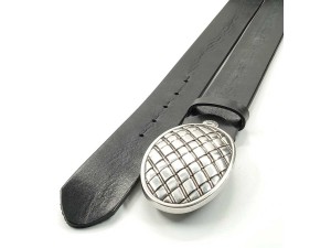 4 cm Unisex Özel Tasarım İtalyan Tokalı Hakiki Deri Spor Kemer Siyah