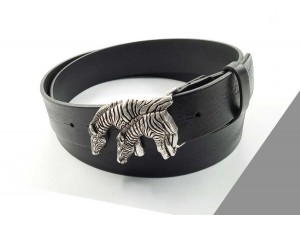 4 cm Unisex Özel Tasarım İtalyan Tokalı Hakiki Deri Spor Kemer Siyah