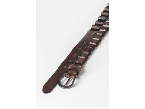 2 cm Kadın El Yapımı Örgülü Hakiki Deri Kemer Kahverengi 2 cm Kadın El Yapımı Örgülü Hakiki Deri Kemer Kahverengi