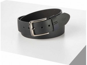 4.5 cm Erkek Vegetal Hakiki Deri Spor Kemer Siyah