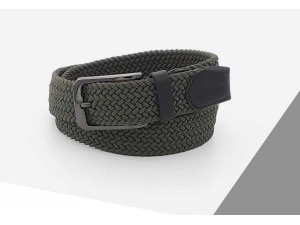 3,5 cm Erkek Elastik Dokuma Kemer Haki