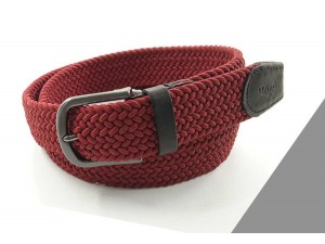 3.5 cm Elastik Dokuma Kemer Bordo