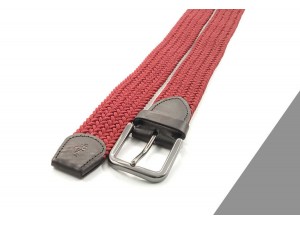 3.5 cm Elastik Dokuma Kemer Bordo