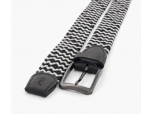 3,5 cm Erkek Elastik Dokuma Kemer Siyah-Gri 3,5 cm Erkek Elastik Dokuma Kemer Siyah-Gri