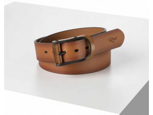 4 cm Erkek Antik  El Yapımı Hakiki Deri Spor Kemer Konyak