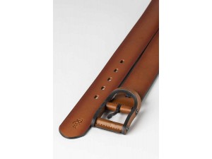 4 cm Erkek Antik  El Yapımı Hakiki Deri Spor Kemer Konyak