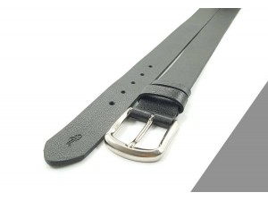 4 cm  Büyük Beden (Battal Boy) Deri Spor Kemer Siyah