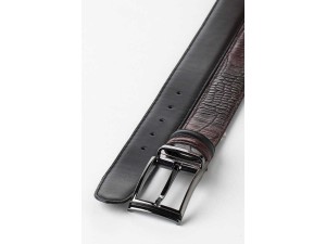 Erkek Kemer Anahtarlık Seti  Bordo - Siyah Erkek Kemer Anahtarlık Seti  Bordo - Siyah