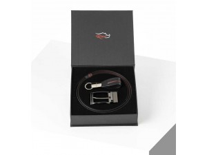 Erkek Kemer Anahtarlık Seti Bordo Siyah Erkek Kemer Anahtarlık Seti Bordo Siyah